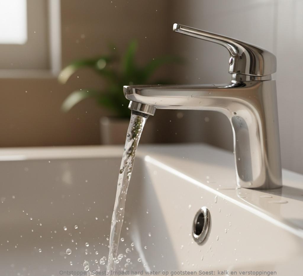 Impact hard water op gootsteen Soest: kalk en verstoppingen