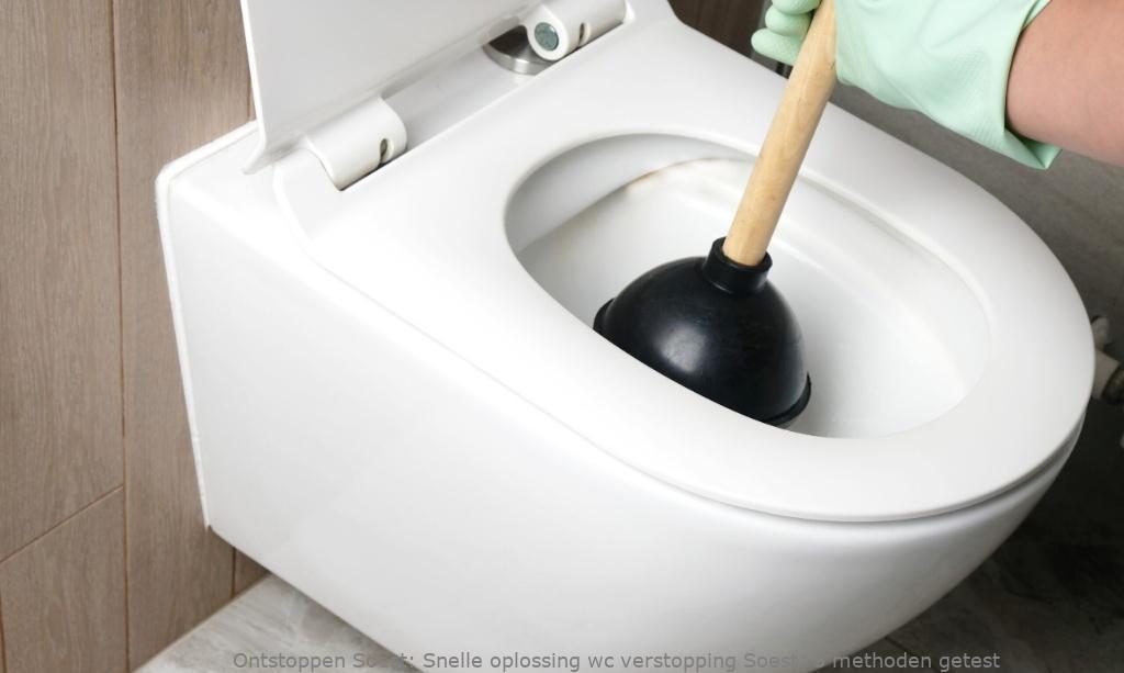 Snelle oplossing wc verstopping Soest: 5 methoden getest